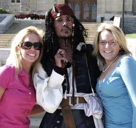 "Cap'n Jack" and fans