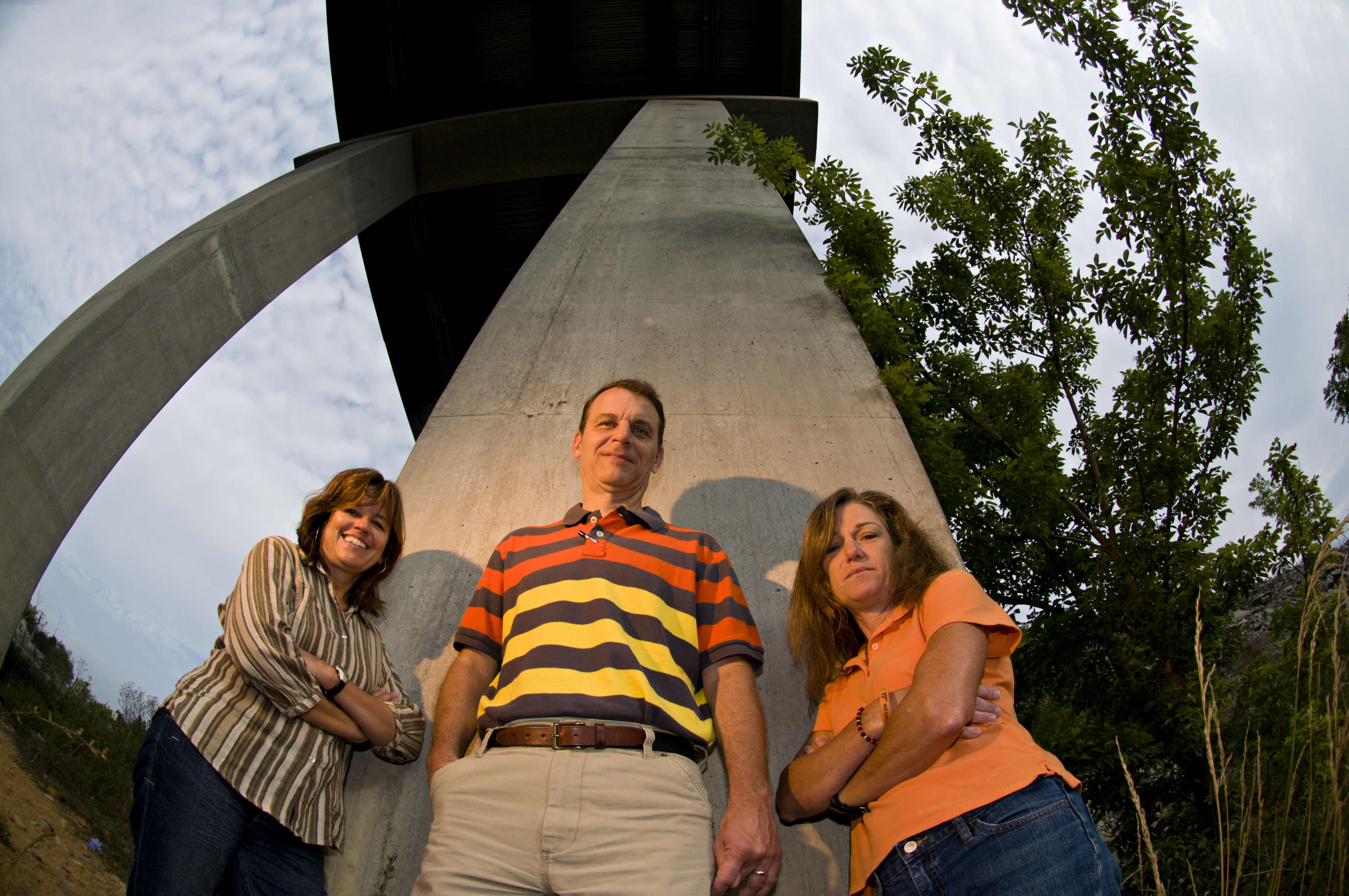 Elisa Sotelino, Tommy Cousins, and Carin Roberts-Wollmann, all members of the Virginia Tech Via Department of Civil and Environmental Engineering, are part of the research team awarded a $25.5 million contract on long-term bridge performance.