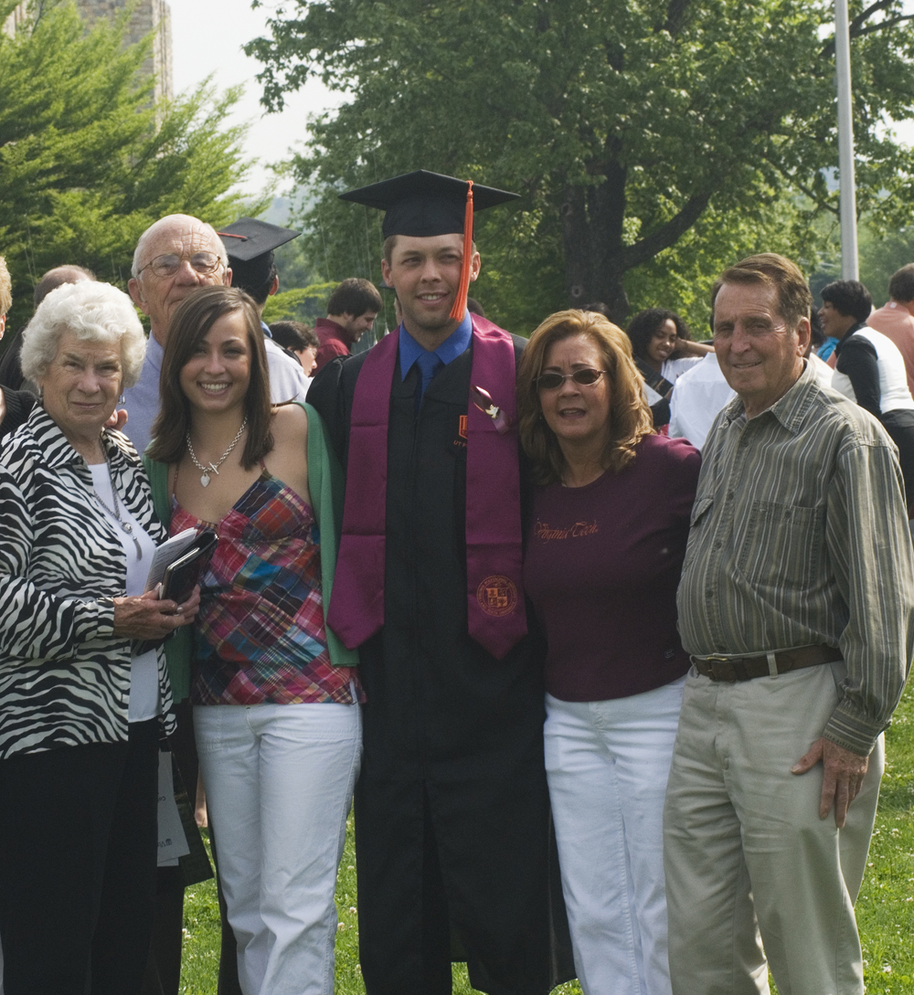graduate and family