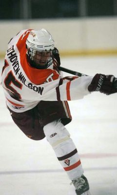 Philip Beethoven-Wilson plays ice hockey