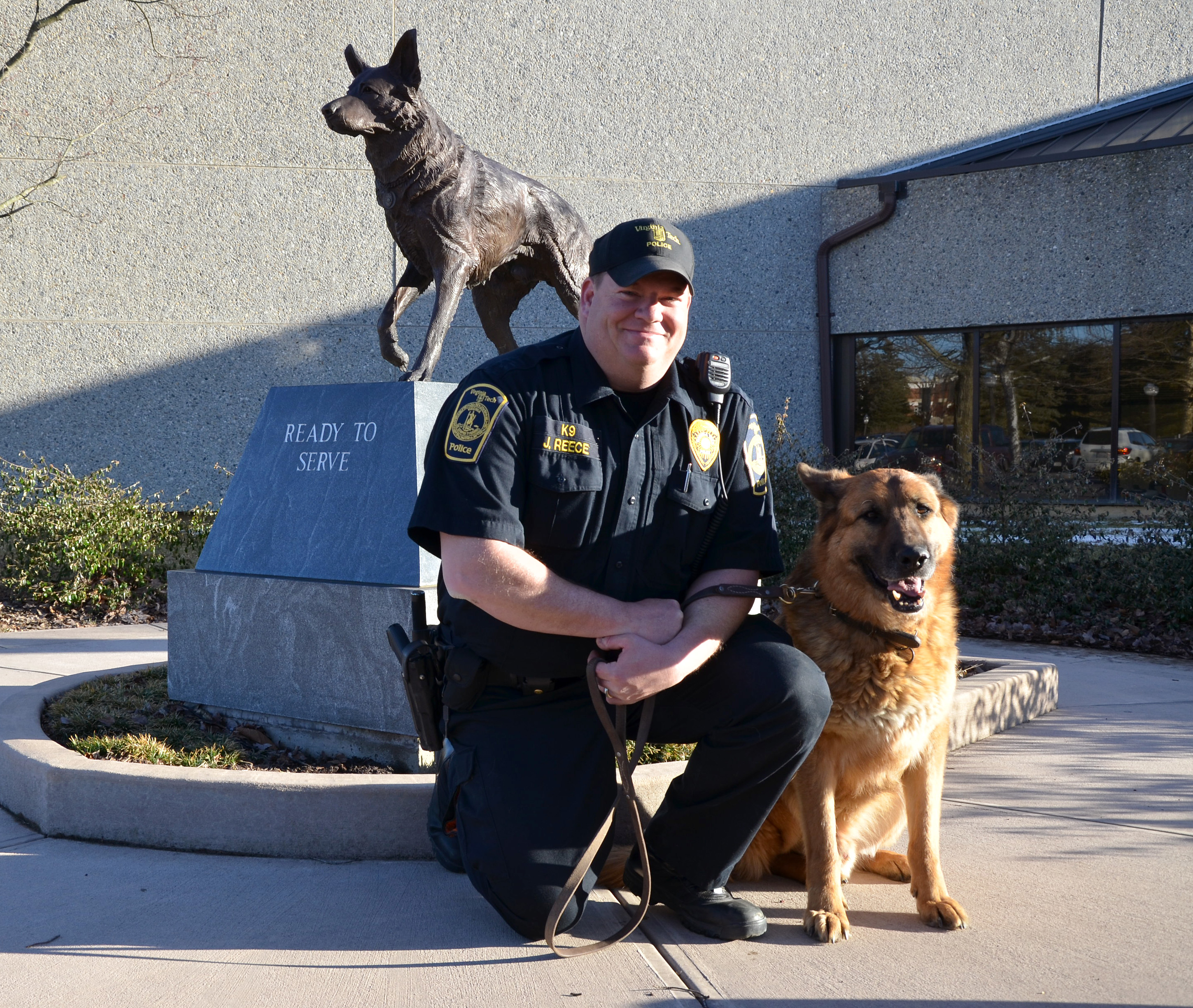 Boris and Reece at the Virginia Police Canine Memorial