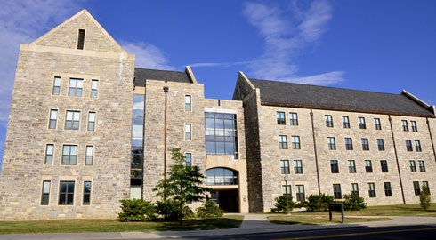 Photograph of Harper Hall on the Virginia Tech campus