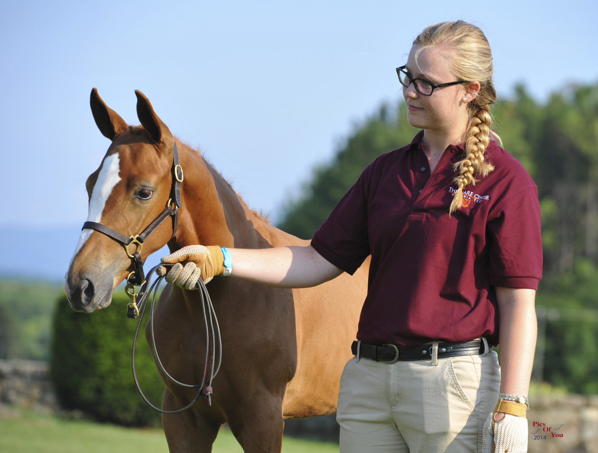 Emily Hendricks and foal Replica VT